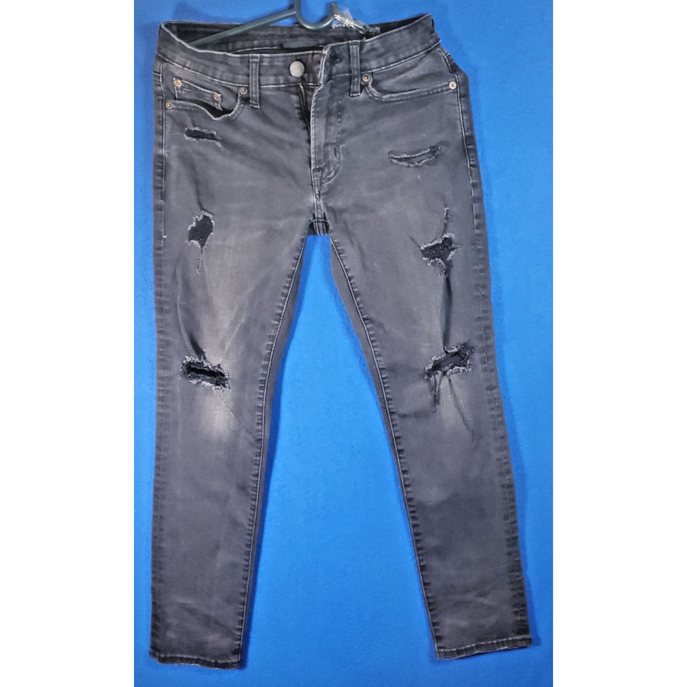 American Eagle AirFlex+ Skinny Jeans Womens 28x28 Gray Distressed Ripped Denim